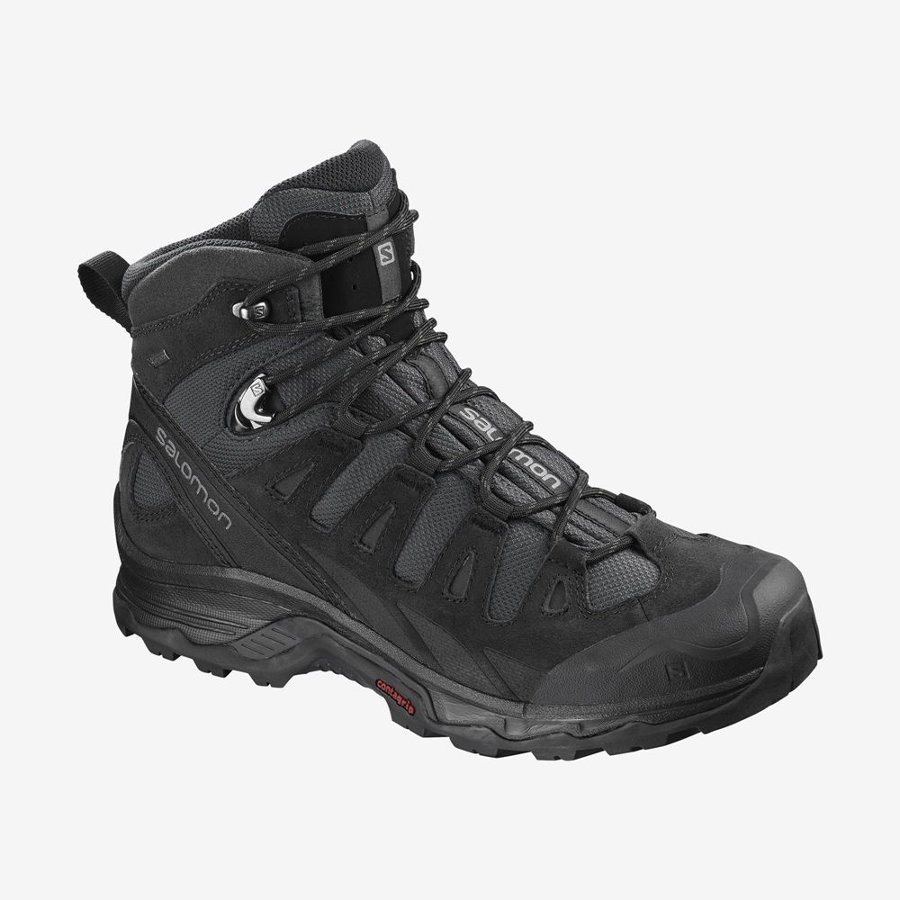 Salomon Singapore Mens Hiking Boots - QUEST PRIME GTX Black | 43695-FHDE